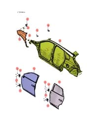 Дверь передняя левая в сборе для BYD Tang EV 2022, 13095906-00