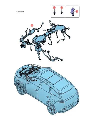 Болт с шестигранной головкой, пружинной и плоской шайбой в сборе для BYD Tang EV 2022, 11477558-00