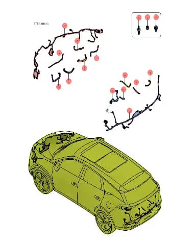 Комплект болта с шестигранной головкой, пружинной и плоской шайбой для BYD Tang EV 2022, 11477559-00