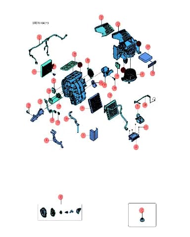 Охлаждающий блок в сборе для BYD Tang EV 2022, 13345836-00