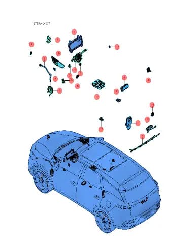 Спидометр PM2.5 в сборе для BYD Tang EV 2022, 14025805-00