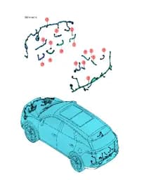 Кабель передачи данных дисплея для BYD Tang EV 2022, 14554636-00