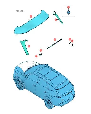 Болт с шестигранным фланцем и плоской шайбой в сборе для BYD Tang EV 2022, 11010415-00