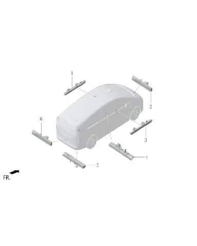Низкочастотная антенна двери автомобиля для Lixiang MEGA 2024, X01-36180018