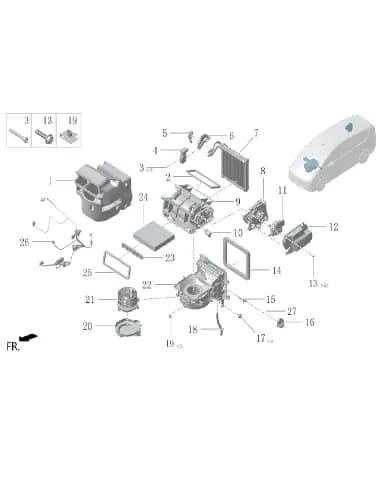 Резиновый зажим для Lixiang MEGA 2024, W01-90000327