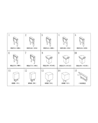 Предохранитель 15А для Lixiang MEGA 2024, X03-90000142