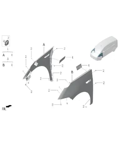 Усилитель боковой двери для Lixiang MEGA 2024, M01-51050031