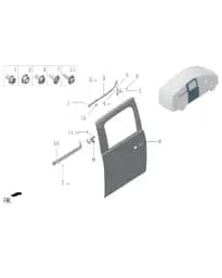 Блок демпфера сдвижной двери для Lixiang MEGA 2024, W01-62070051
