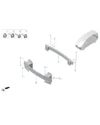 Передняя противоударная балка в сборе для Lixiang MEGA 2024, W01-84000001