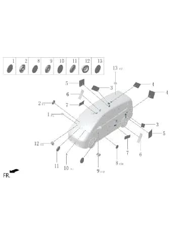 Заглушка кузова для Lixiang MEGA 2024, W01-81140014
