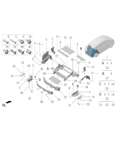 Сварные шпильки для Lixiang MEGA 2024, W01-89114818