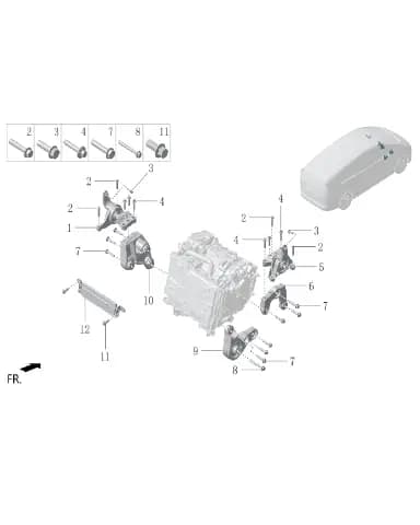 Болт с шестигранной головкой и шайбой в сборе для Lixiang MEGA 2024, W01-89148821