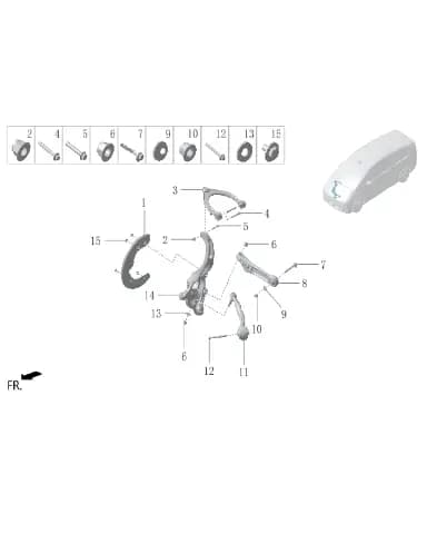Эксцентриковый болт для Lixiang MEGA 2024, W01-89140144
