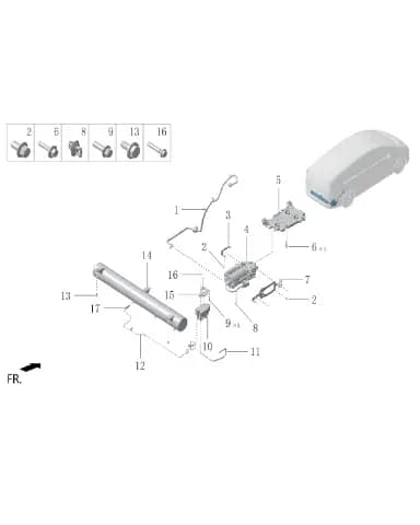 Болт с шестигранной головкой и шайбой в сборе для Lixiang MEGA 2024, W01-89148821