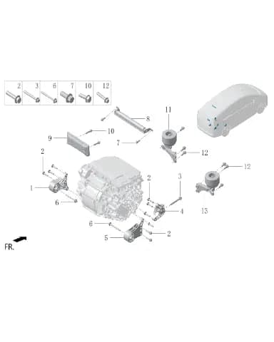 Болт с шестигранной головкой и шайбой в сборе для Lixiang MEGA 2024, W01-89148821