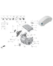 Крышка высоковольтного блока для Lixiang MEGA 2024, W01-90000648