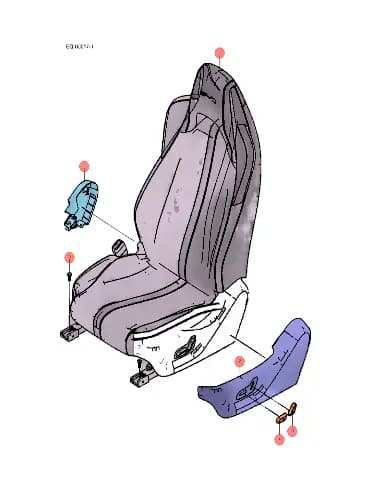 Левая боковая защита сиденья водителя, электрическая для BYD Seagull 2024, 14248415-00