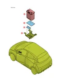 Кронштейн опоры аккумулятора для BYD Seagull 2024, 13562973-00