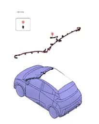 Потолочный жгут проводки для BYD Seagull 2024, 13568532-00