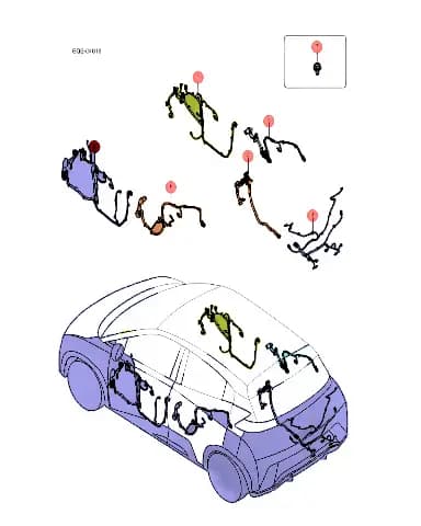 Жгут проводки передней левой двери для BYD Seagull 2024, 15407313-00