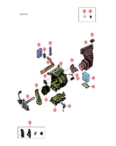 Электродвигатель заслонки рециркуляции для BYD Seagull 2024, 16441541-00