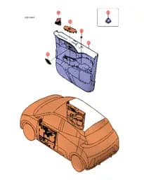 Панельная клипса для BYD Seagull 2024, 11551518-00