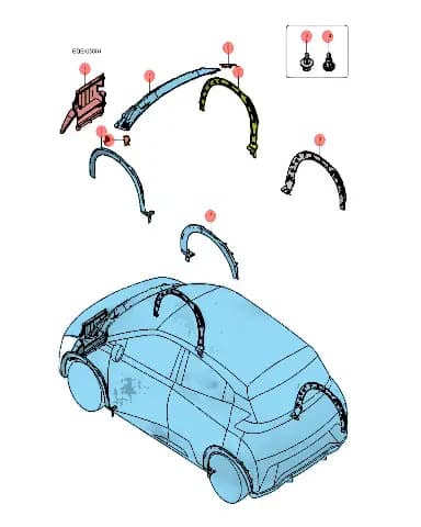 Вентиляционная крышка в сборе для BYD Seagull 2024, 13607966-00