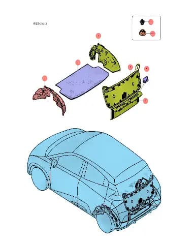 Задняя стенка педаль в сборе для BYD Seagull 2024, 14120464-00