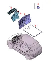 Звукопоглощающая вата водостока для BYD Seagull 2024, 14341950-00