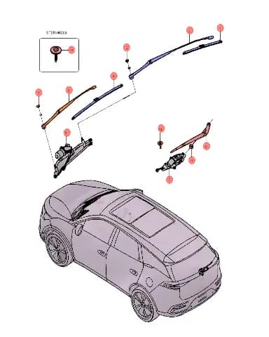 Болты с шестигранной головкой и плоские шайбы для BYD Tang EV 2022, 11692090-00