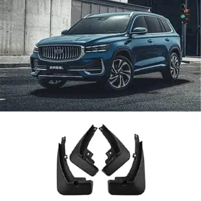 Брызговики Geely Monjaro 2021 год, черного цвета