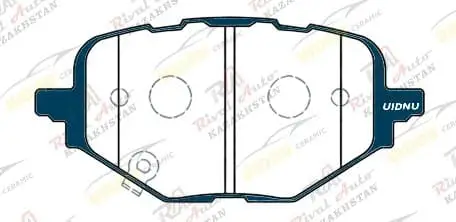 Тормозные колодки UIDNU Ceramic GAC GS8 2.0T 2022--  M8 2.0T 2022--    (керамические) задние
