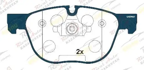 Тормозные колодки UIDNU Ceramic BMW X5 (E70) 3.0D 3.0T 4.8T 2006-2013, X6 (E71) 3.0D 3.0T 2020-- (керамические) передние PN0094