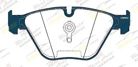 Тормозные колодки UIDNU Ceramic BMW  5' (F10/F11) 520d/525d/528i/530d/530i/535i 2.0D 2.0L 3.0L 2016-2019   6' (F06/F12/F13) 640i 3.0L 2011-2018   (керамические)  передние PN0512