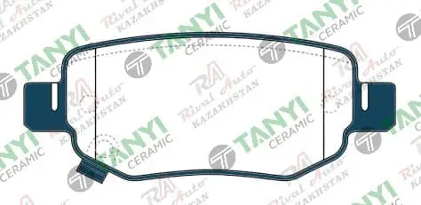 Тормозные колодки UIDNU Ceramic Chery Tiggo 2 1.5T 2022-- Tiggo 4 PRO 1.5L 2022--  Tiggo 5X 1.5T 2017-- Omoda C5 1.5T 2022--  (с отверстиями) (керамические) задние