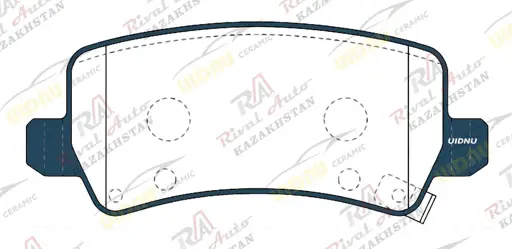 Тормозные колодки UIDNU Ceramic Hyundai  Grandeur (HG) 2.2D 2.4L 3.0L 3.3L 2011-2016,  Azera 3.0L 3.3L 2011-2016  (керамические)  передние PN0778