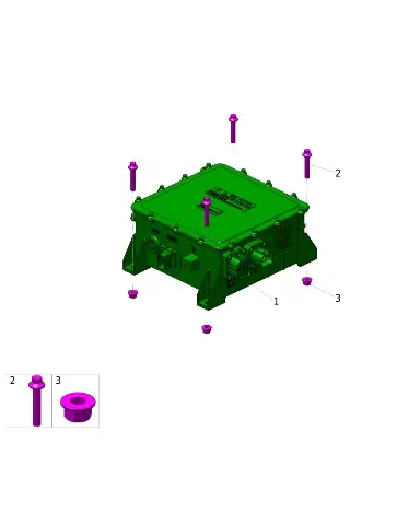 Болт шестигранный с фланцем для AITO M5, Q1840840F61