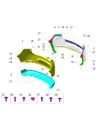 Накладка заднего бампера нижняя для AITO M5, 2804031-RK01-BK06