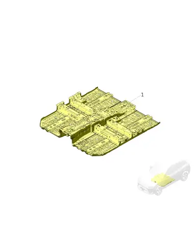 Панель пола передняя под окрас для AITO M5, 5101100-RA51D