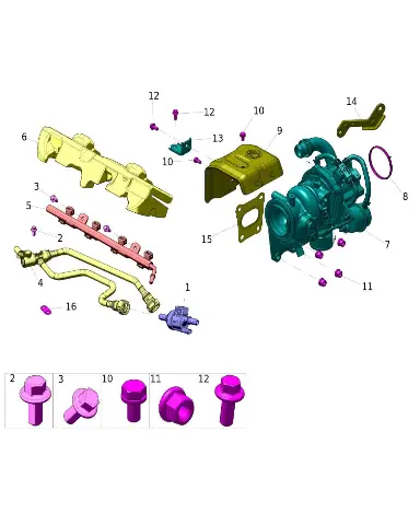 Прокладка уплотнительная для клапана перепада давления воздуха для AITO M5, 1008023-R01-03