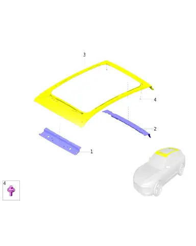 Поперечина передняя крыши для AITO M5, 5701201-RA02BD