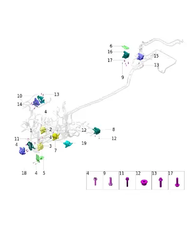 Кронштейн установки электронного водяного насоса правый для AITO M5, 1307012-RM03