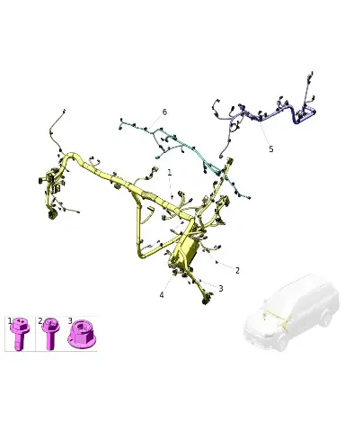 Жгут проводки салонный в сборе для AITO M7, 4003010-SY05