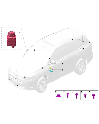 Кронштейн установочный контроллера APA в сборе для AITO M7, 3570120-SY01