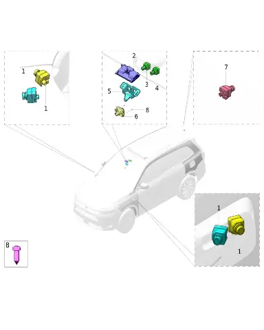 Камера передняя ближнего действия в сборе для AITO M7, 3560240-RL01