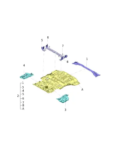 Узел заднего пола для AITO M7, 5101300-SY01D