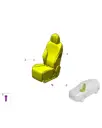Переднее правое сиденье в сборе для AITO M8 2025, 6900100-RR06-K355