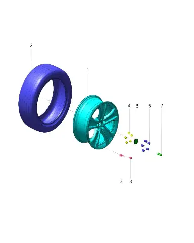 Шина для AITO M8 2025, 3106100-RR01-1436