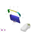 Внутренняя накладка стойки задней двери левая для AITO M8 2025, 6302030-RR01-BR23