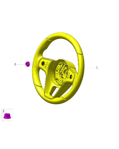 Стопор рулевого колеса для AITO M9 2025, 3402010-RL03-T753